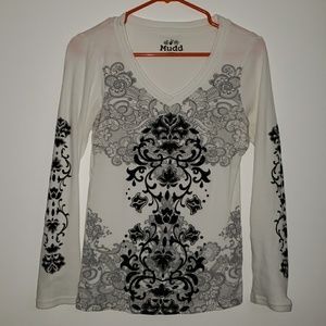 Mudd Long Sleeve Designed Shirt